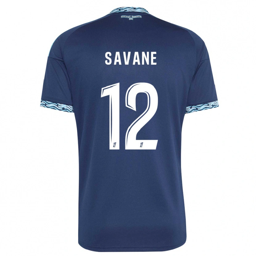 Danxen Mulher Camisola Mohamed Savane #12 Azul Aço Branco Principal 2026/27 Camisa