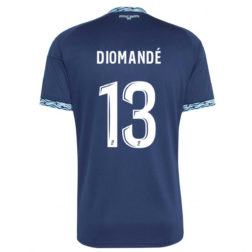 Danxen Mulher Camisola Vassancy Diomandé #13 Azul Aço Branco Principal 2026/27 Camisa