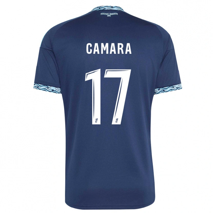 Danxen Mulher Camisola Adama Camara #17 Azul Aço Branco Principal 2026/27 Camisa
