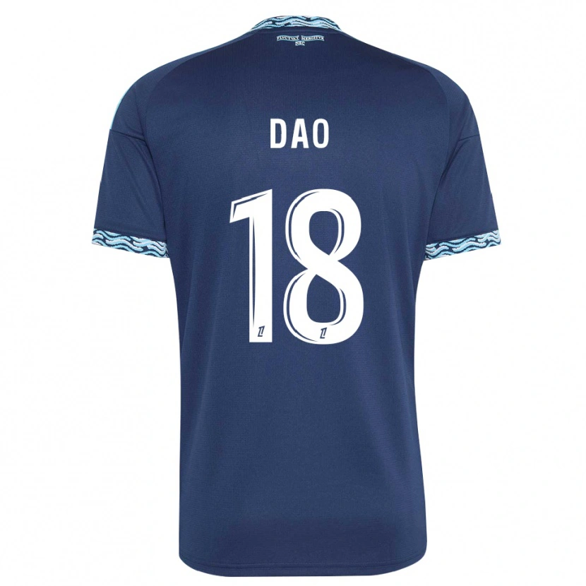 Danxen Mulher Camisola Mohamed Dao #18 Azul Aço Branco Principal 2026/27 Camisa