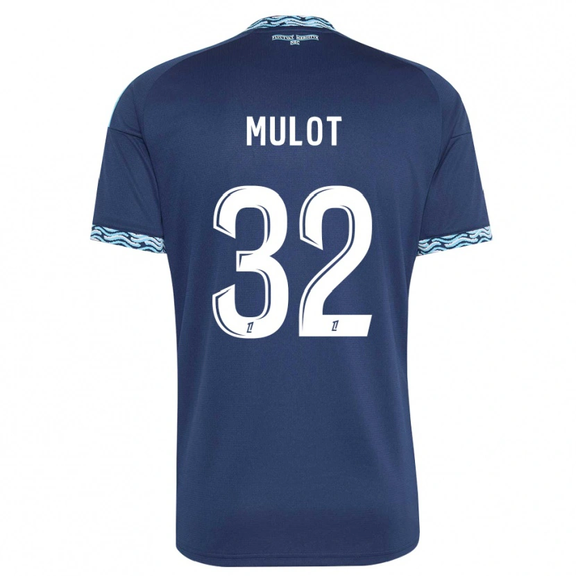 Danxen Mulher Camisola Marie Mulot #32 Azul Aço Branco Principal 2026/27 Camisa