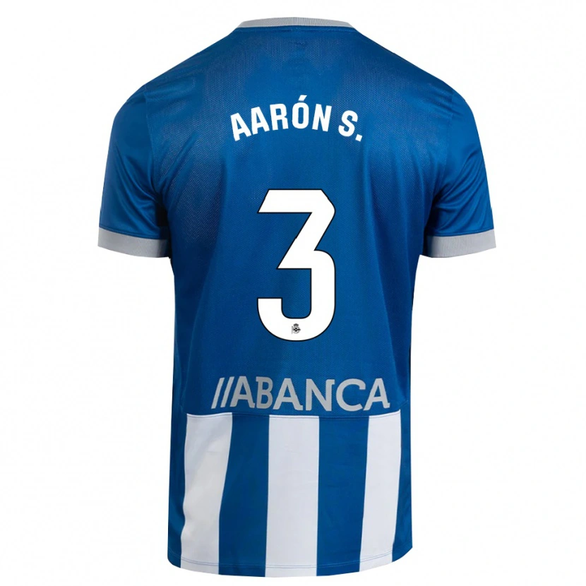 Danxen Mulher Camisola Aarón Sánchez #3 Azul Cinza Branco Principal 2026/27 Camisa