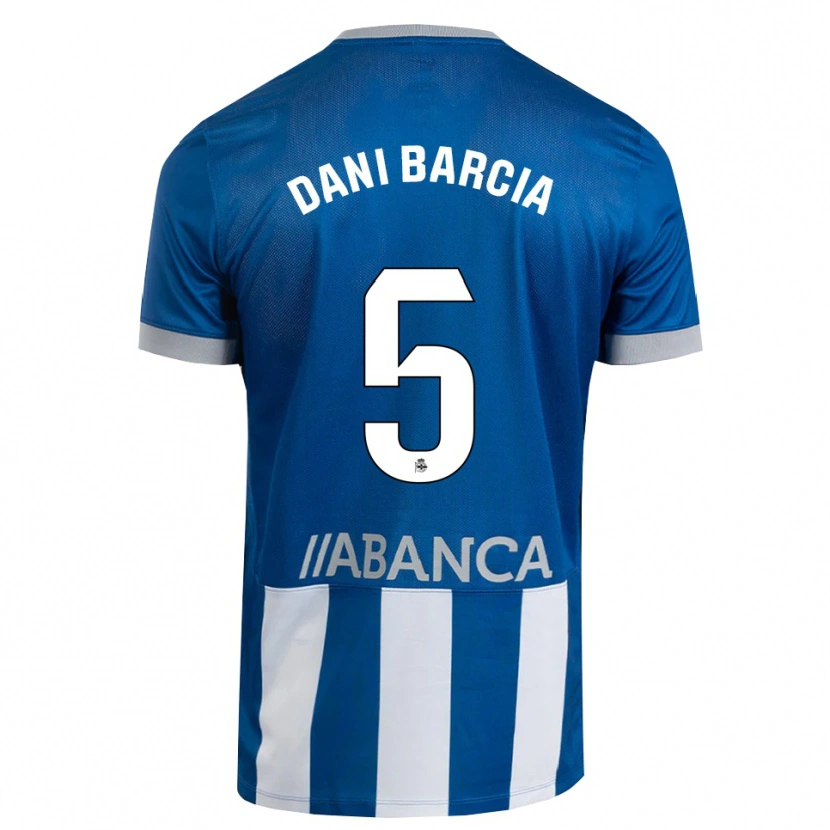 Danxen Mulher Camisola Dani Barcia #5 Azul Cinza Branco Principal 2026/27 Camisa