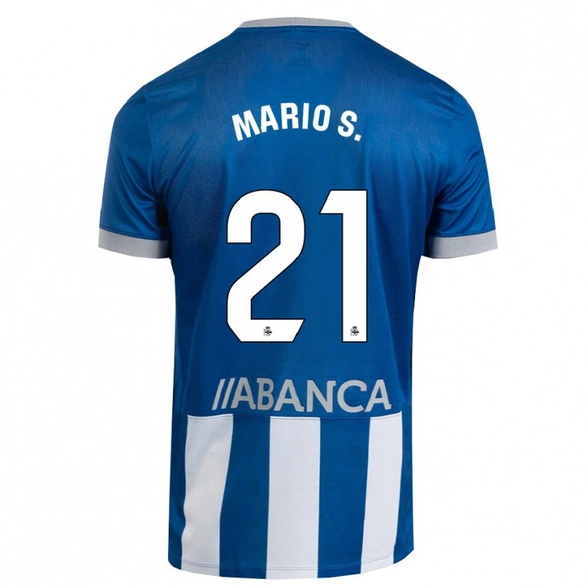 Danxen Mulher Camisola Mario Soriano #21 Azul Cinza Branco Principal 2026/27 Camisa