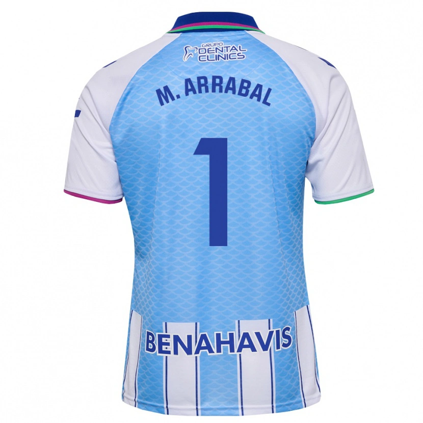Danxen Mulher Camisola María Arrabal Martin #1 Azul Céu Profundo Branco Principal 2026/27 Camisa
