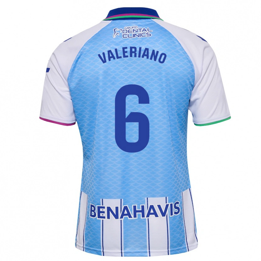 Danxen Mulher Camisola Nerea Valeriano Martínez #6 Azul Céu Profundo Branco Principal 2026/27 Camisa