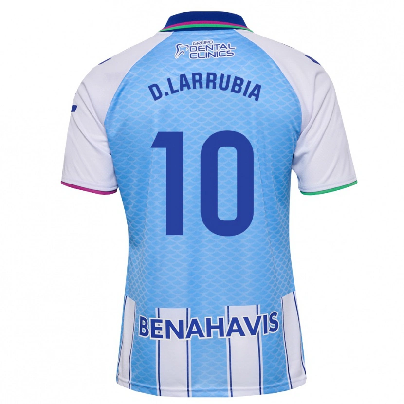 Danxen Mulher Camisola David Larrubia #10 Azul Céu Profundo Branco Principal 2026/27 Camisa