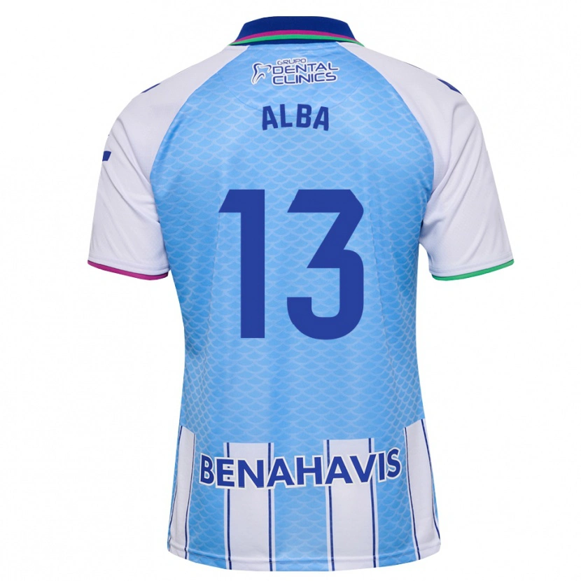 Danxen Mulher Camisola Alba #13 Azul Céu Profundo Branco Principal 2026/27 Camisa