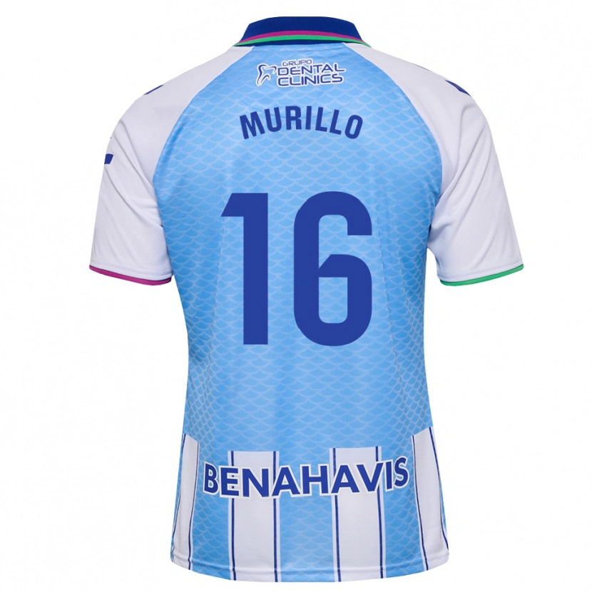 Danxen Mulher Camisola Diego Murillo #16 Azul Céu Profundo Branco Principal 2026/27 Camisa