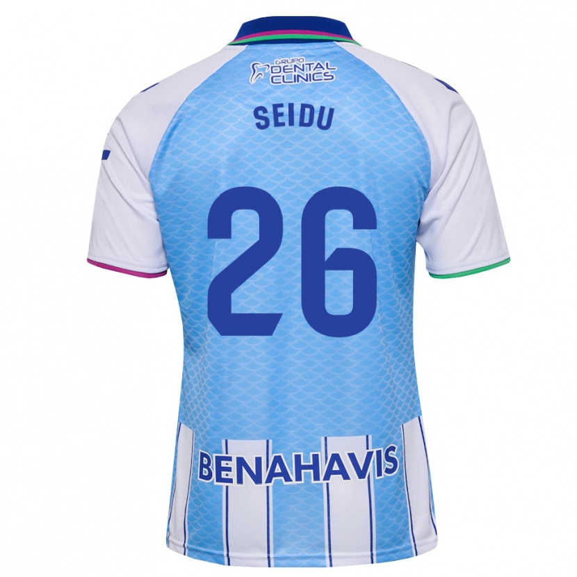 Danxen Mulher Camisola Abubakar Seidu #26 Azul Céu Profundo Branco Principal 2026/27 Camisa