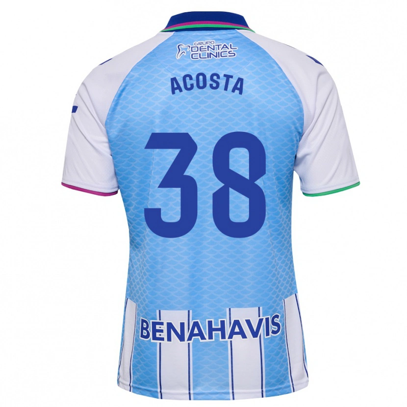 Danxen Mulher Camisola Judith Acosta #38 Azul Céu Profundo Branco Principal 2026/27 Camisa