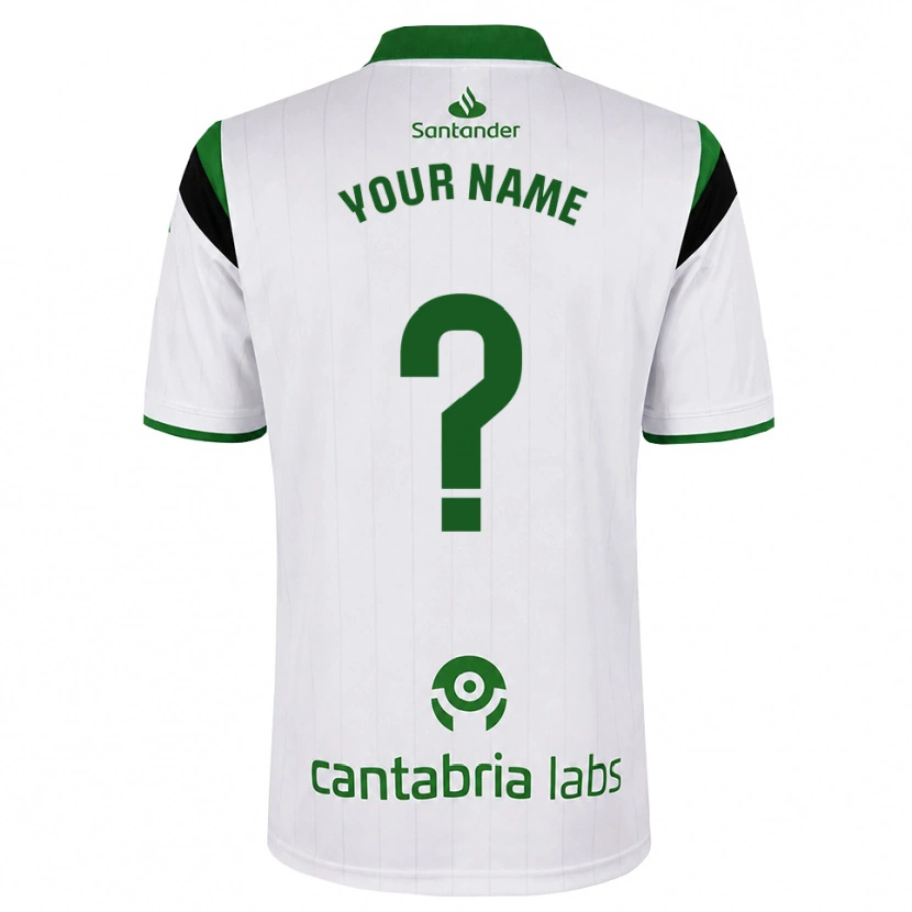 Danxen Mulher Camisola Seu Nome #0 Branco Verde Preto Principal 2026/27 Camisa