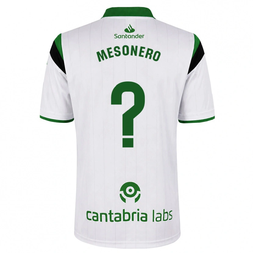 Danxen Mulher Camisola Germán Mesonero #0 Branco Verde Preto Principal 2026/27 Camisa
