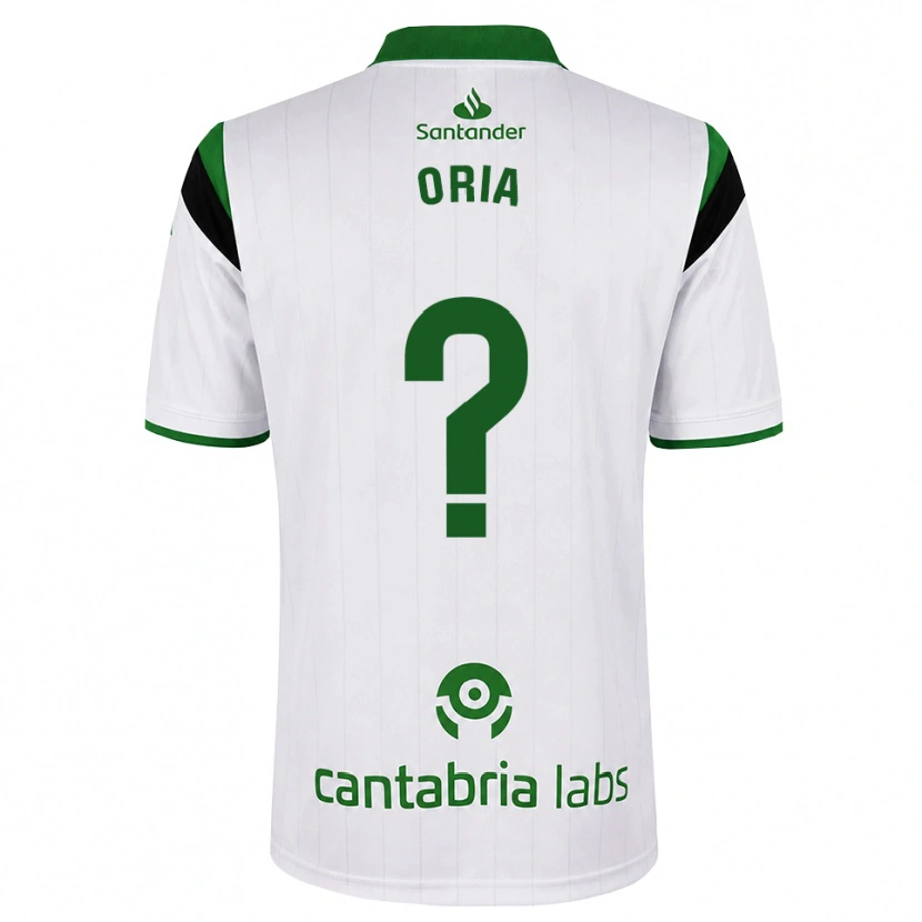 Danxen Mulher Camisola Pablo Oria #0 Branco Verde Preto Principal 2026/27 Camisa