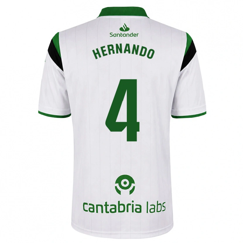 Danxen Mulher Camisola Manu Hernando #4 Branco Verde Preto Principal 2026/27 Camisa