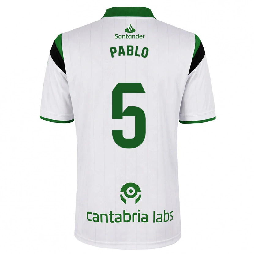 Danxen Mulher Camisola Pablo Ramón #5 Branco Verde Preto Principal 2026/27 Camisa