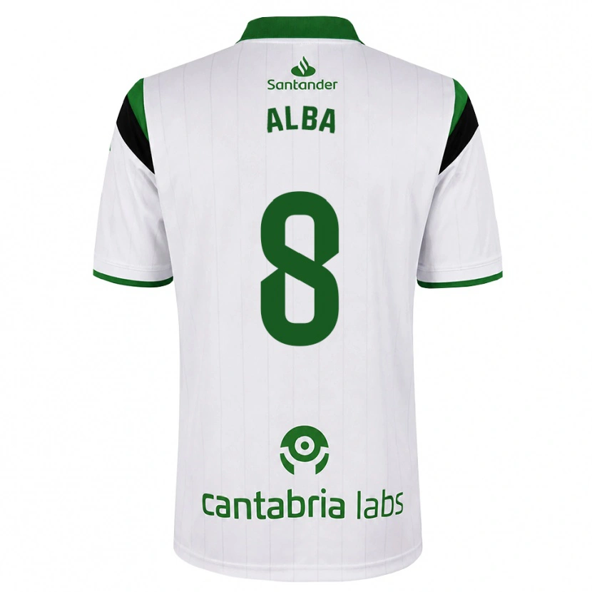 Danxen Mulher Camisola Alba Luzuriaga Albelda #8 Branco Verde Preto Principal 2026/27 Camisa