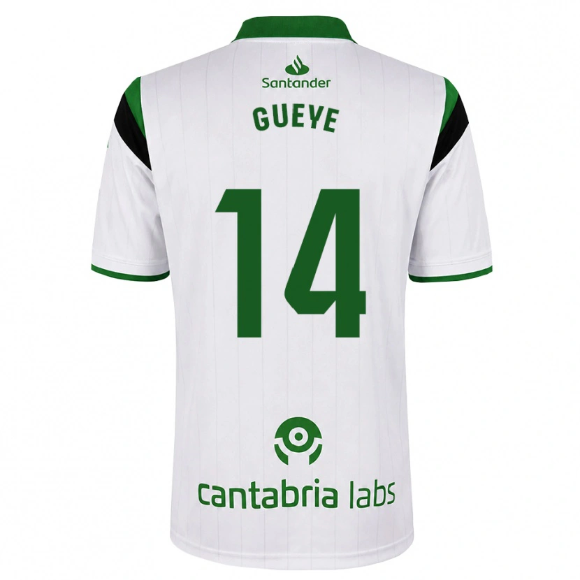 Danxen Mulher Camisola Maguette Gueye #14 Branco Verde Preto Principal 2026/27 Camisa