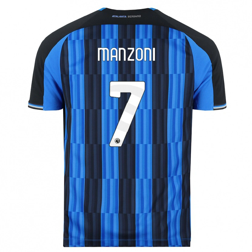 Danxen Mulher Camisola Alberto Manzoni #7 Azul Preto Vermelho Principal 2026/27 Camisa