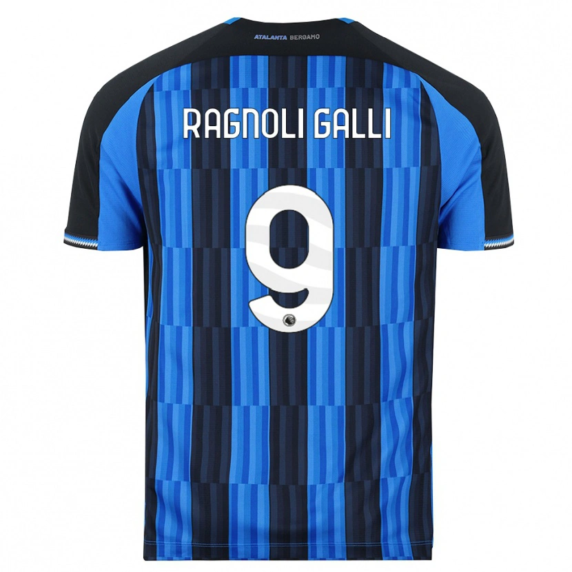 Danxen Mulher Camisola Federico Ragnoli Galli #9 Azul Preto Vermelho Principal 2026/27 Camisa