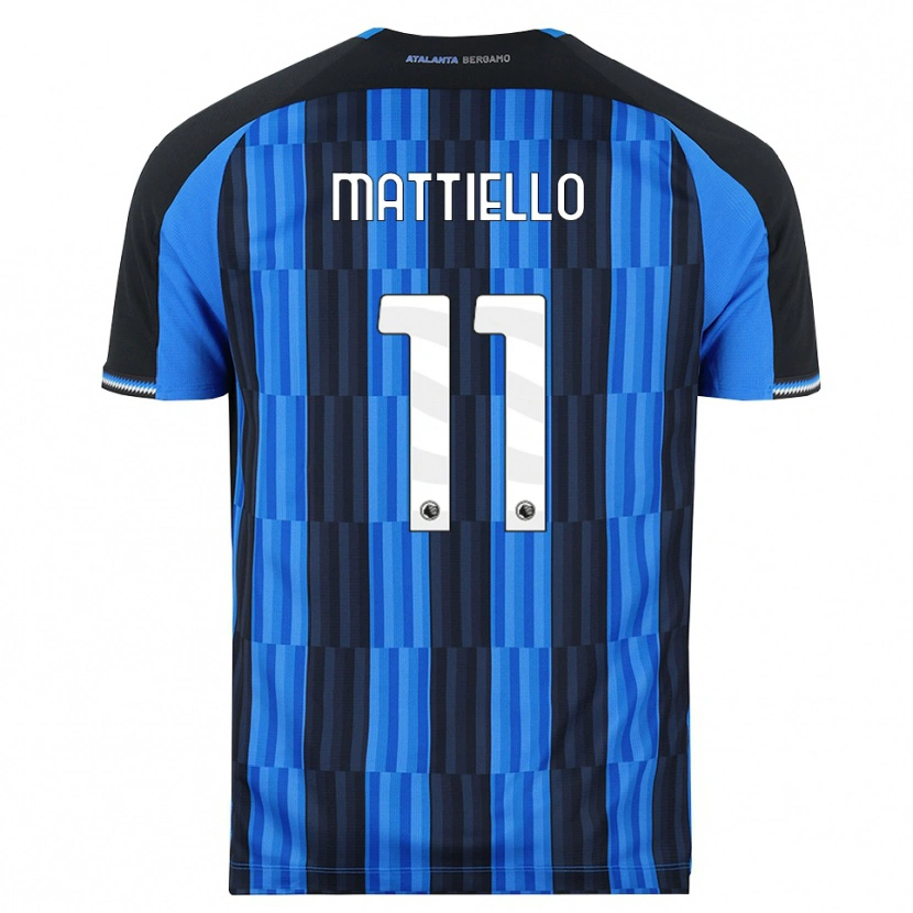 Danxen Mulher Camisola Federico Mattiello #11 Azul Preto Vermelho Principal 2026/27 Camisa