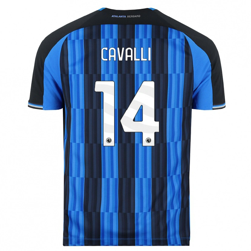 Danxen Mulher Camisola Tommaso Cavalli #14 Azul Preto Vermelho Principal 2026/27 Camisa