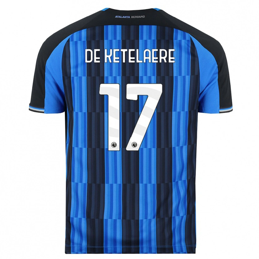 Danxen Mulher Camisola Charles De Ketelaere #17 Azul Preto Vermelho Principal 2026/27 Camisa
