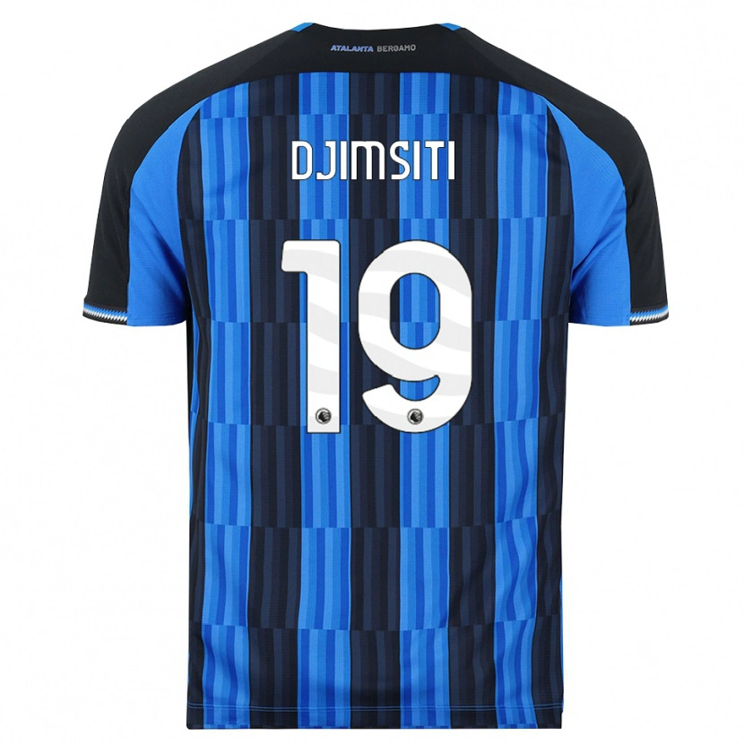 Danxen Mulher Camisola Berat Djimsiti #19 Azul Preto Vermelho Principal 2026/27 Camisa