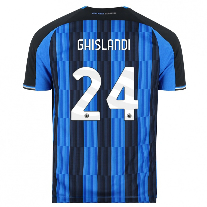 Danxen Mulher Camisola Davide Ghislandi #24 Azul Preto Vermelho Principal 2026/27 Camisa
