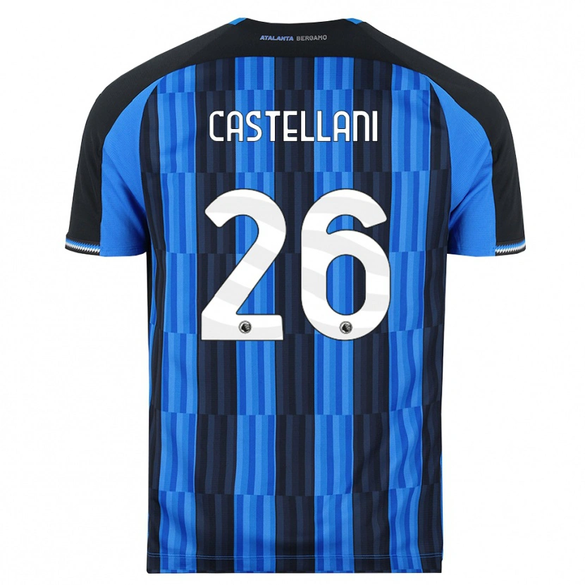 Danxen Mulher Camisola Eleonora Castellani #26 Azul Preto Vermelho Principal 2026/27 Camisa