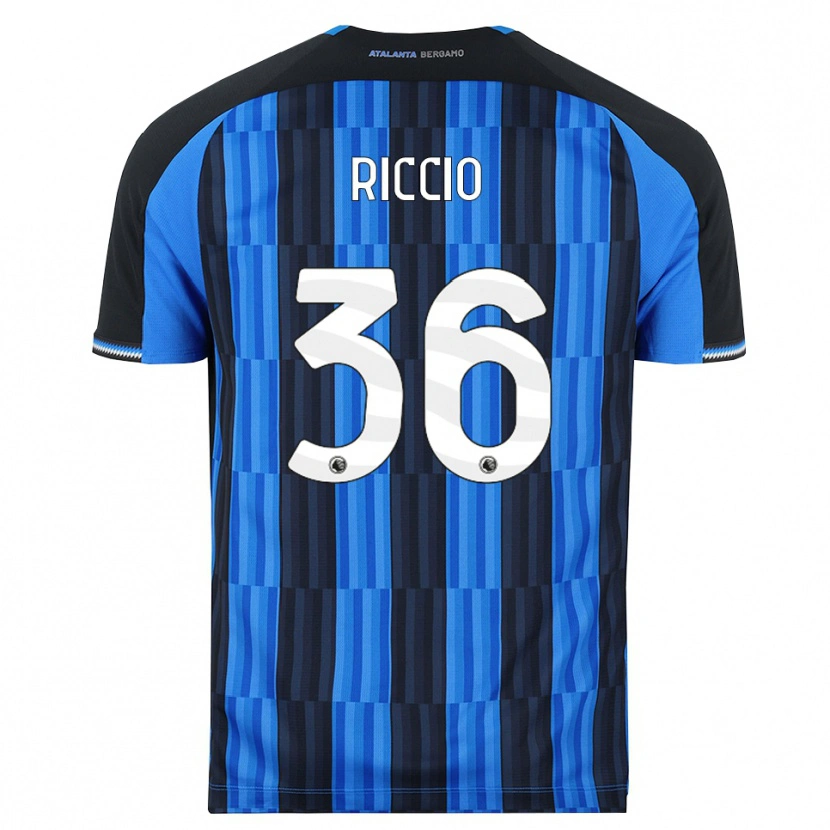 Danxen Mulher Camisola Lorenzo Riccio #36 Azul Preto Vermelho Principal 2026/27 Camisa