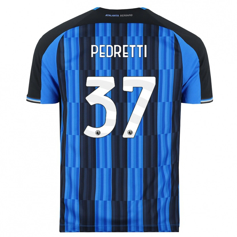 Danxen Mulher Camisola Mattia Pedretti #37 Azul Preto Vermelho Principal 2026/27 Camisa