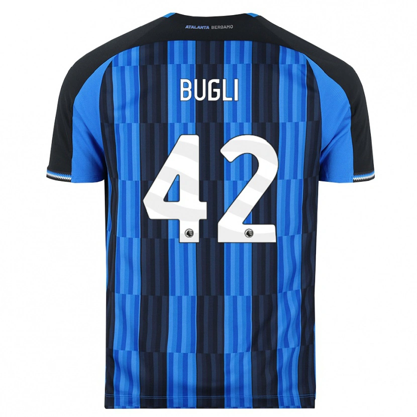 Danxen Mulher Camisola Gabriel Bugli #42 Azul Preto Vermelho Principal 2026/27 Camisa