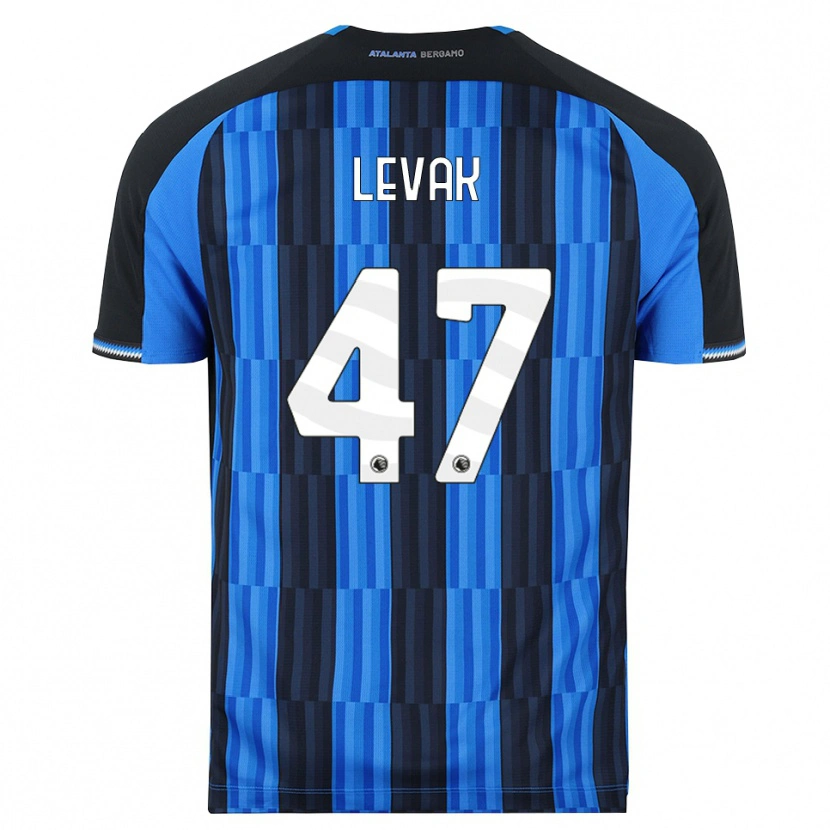 Danxen Mulher Camisola Sergej Levak #47 Azul Preto Vermelho Principal 2026/27 Camisa