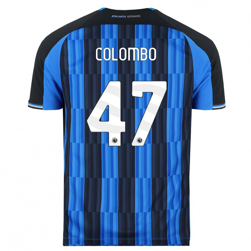 Danxen Mulher Camisola Matteo Colombo #47 Azul Preto Vermelho Principal 2026/27 Camisa