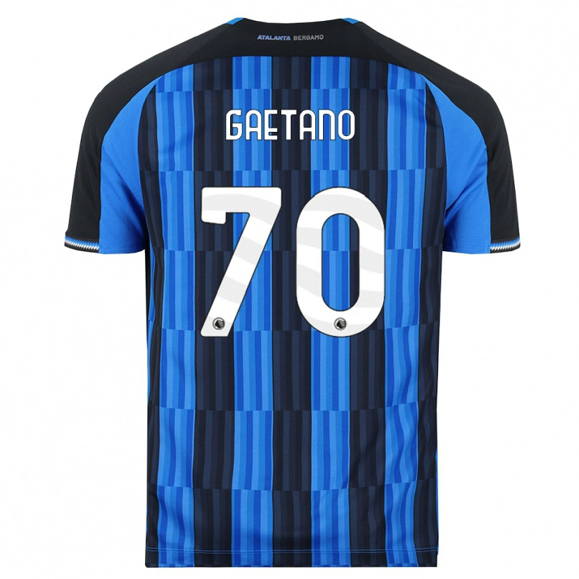 Danxen Mulher Camisola Gianluca Gaetano #70 Azul Preto Vermelho Principal 2026/27 Camisa
