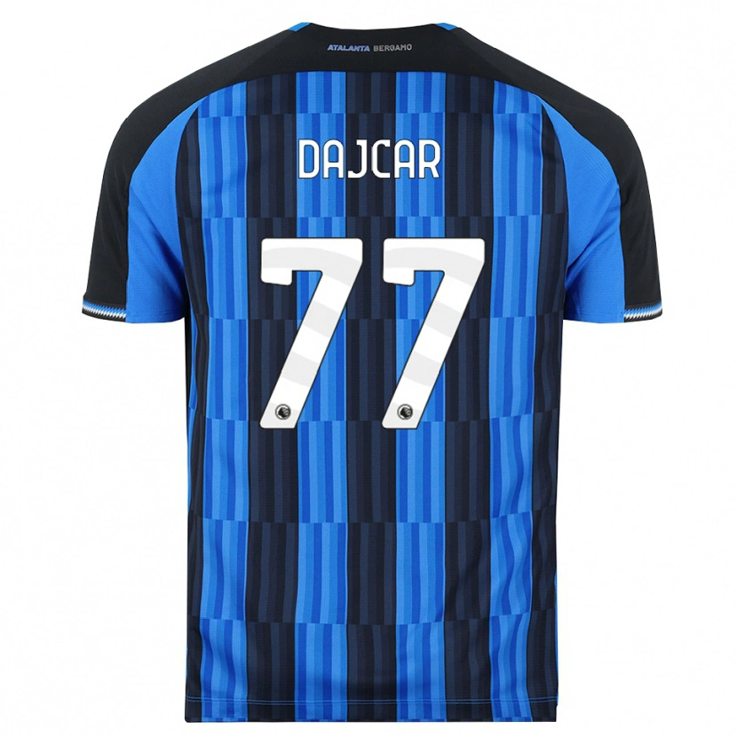 Danxen Mulher Camisola Matevz Dajcar #77 Azul Preto Vermelho Principal 2026/27 Camisa
