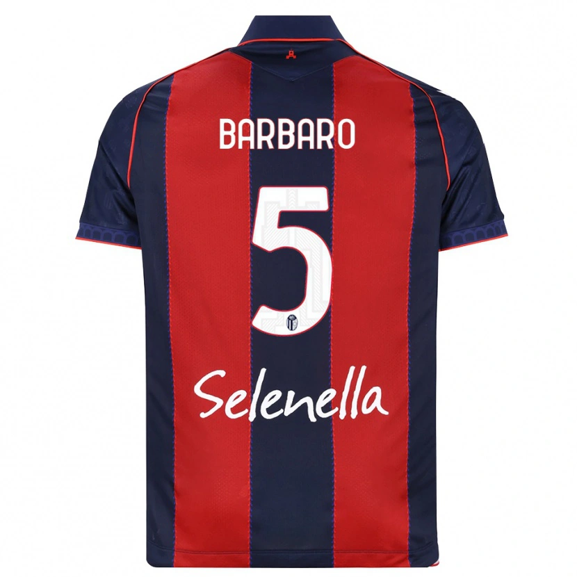 Danxen Mulher Camisola Elia Barbaro #5 Azul Real Vermelho Branco Principal 2026/27 Camisa