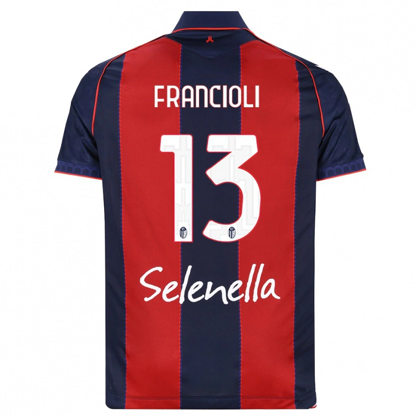 Danxen Mulher Camisola Diego Francioli #13 Azul Real Vermelho Branco Principal 2026/27 Camisa
