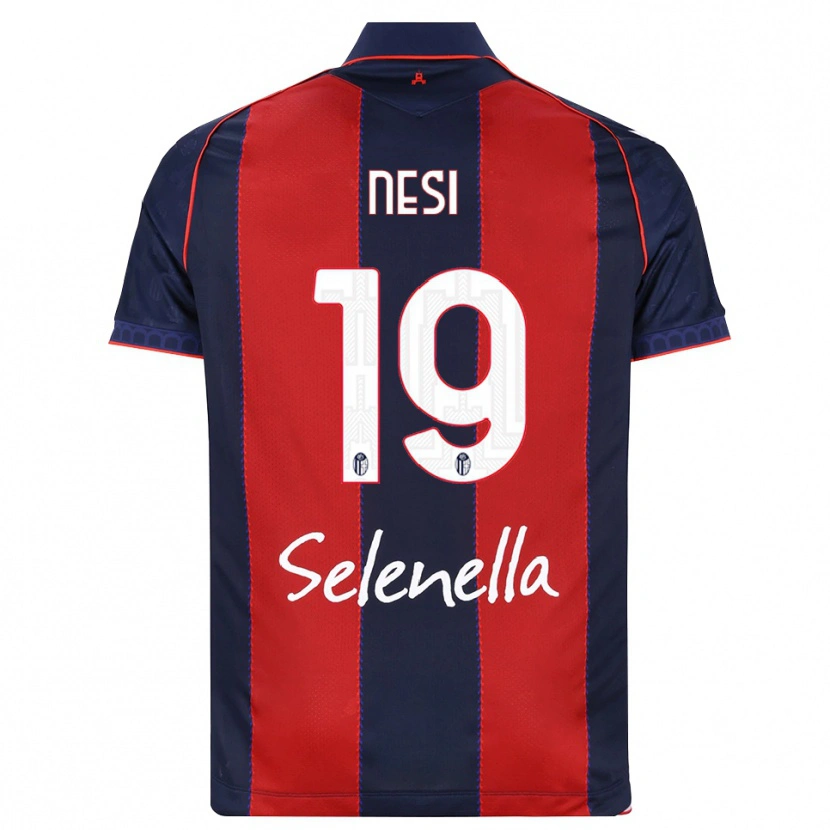 Danxen Mulher Camisola Luca Nesi #19 Azul Real Vermelho Branco Principal 2026/27 Camisa