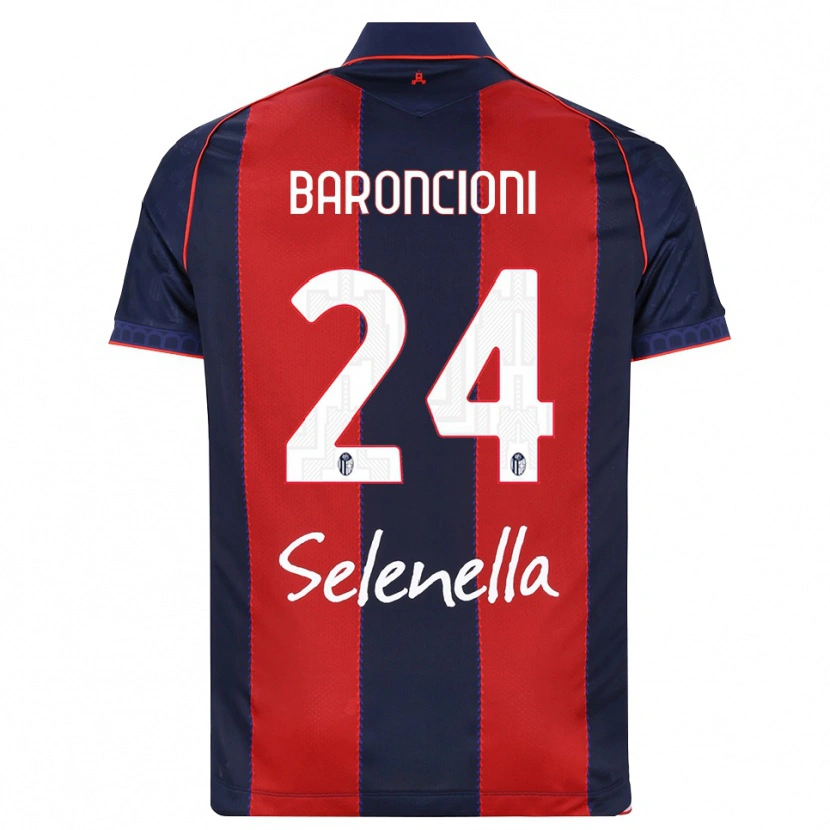Danxen Mulher Camisola Davide Baroncioni #24 Azul Real Vermelho Branco Principal 2026/27 Camisa