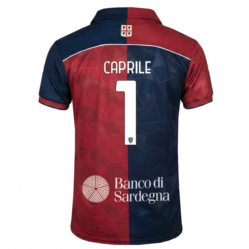 Danxen Mulher Camisola Elia Caprile #1 Bordô Azul Real Principal 2026/27 Camisa