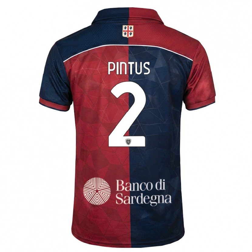 Danxen Mulher Camisola Nicola Pintus #2 Bordô Azul Real Principal 2026/27 Camisa