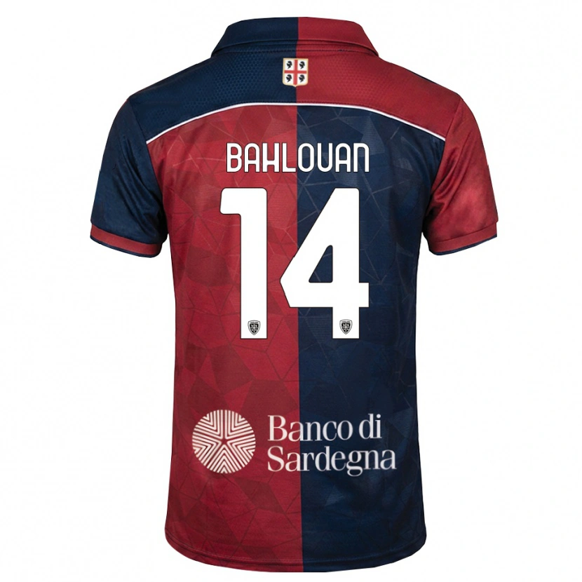 Danxen Mulher Camisola Amine Bahlouan #14 Bordô Azul Real Principal 2026/27 Camisa