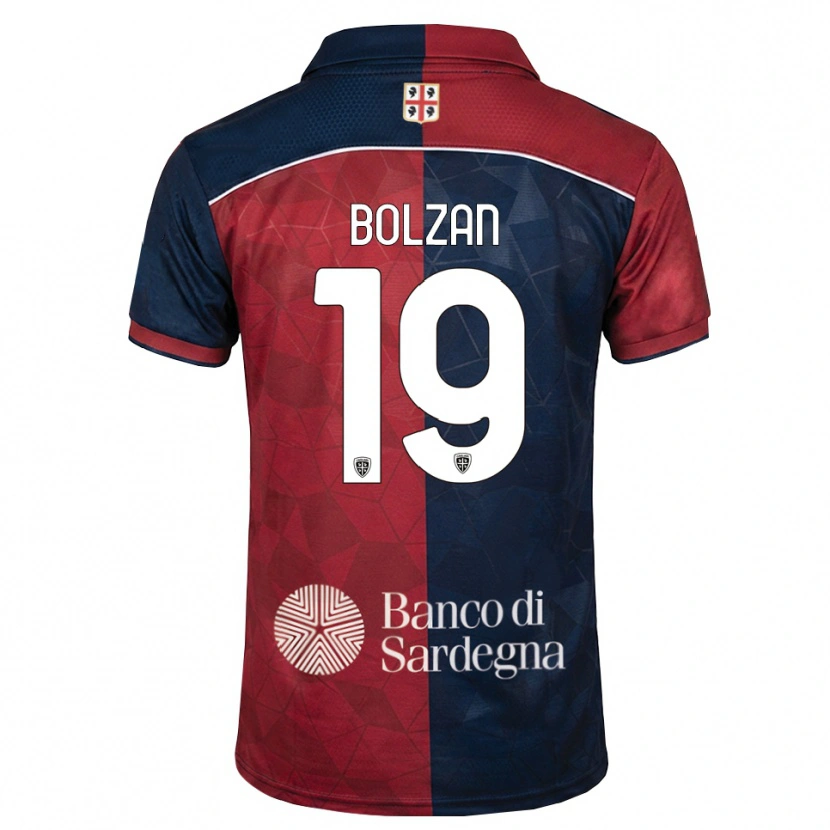Danxen Mulher Camisola Alessandro Bolzan #19 Bordô Azul Real Principal 2026/27 Camisa