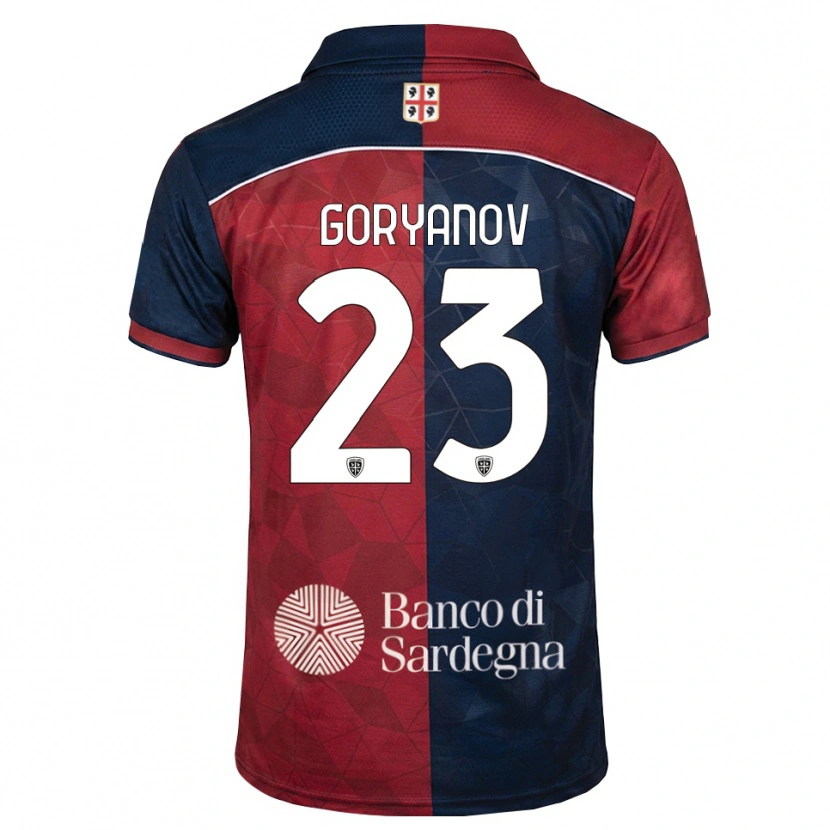 Danxen Mulher Camisola Kristiyan Goryanov #23 Bordô Azul Real Principal 2026/27 Camisa