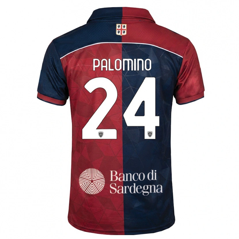 Danxen Mulher Camisola Jose Luis Palomino #24 Bordô Azul Real Principal 2026/27 Camisa