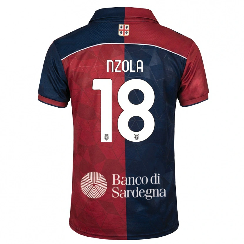 Danxen Mulher Camisola M'bala Nzola #18 Bordô Azul Real Principal 2026/27 Camisa