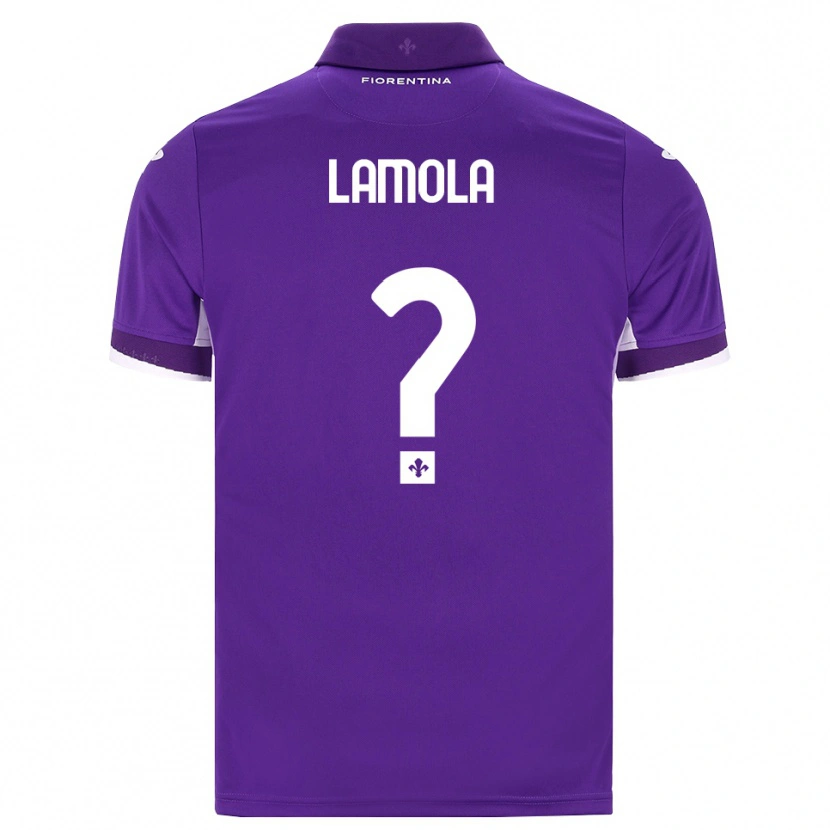 Danxen Mulher Camisola Lorenzo Lamola #0 Roxo Branco Rosa Principal 2026/27 Camisa