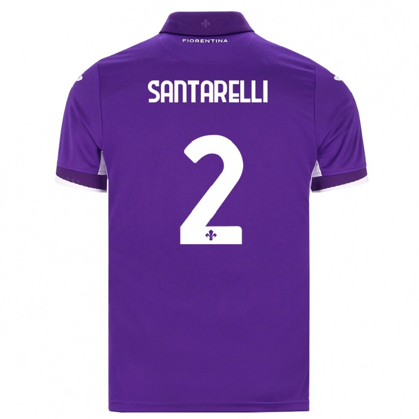 Danxen Mulher Camisola Andrea Santarelli #2 Roxo Branco Rosa Principal 2026/27 Camisa
